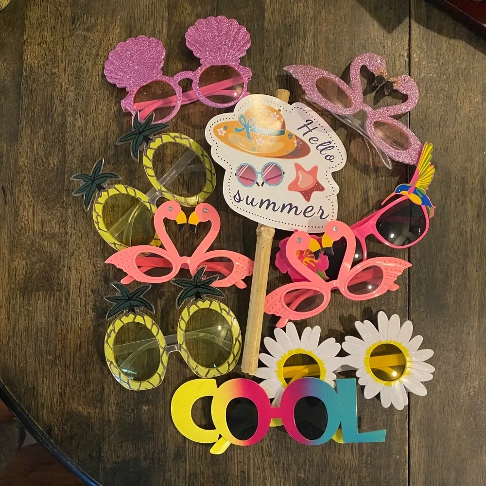 🦩Huge Photo Booth🍹Bundle Tropical Bon voyage! Hawaiian Luau Party Beach Cruise - Picture 11 of 16